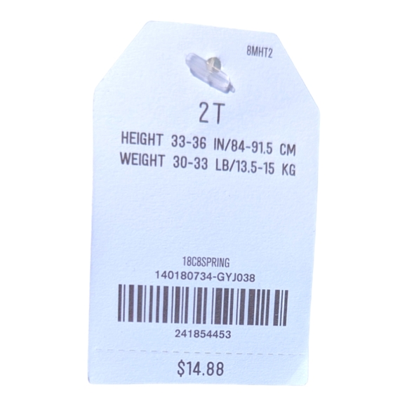 Crazy 8 Girls 2T "Small & Mighty Lightning Graphic Tshirt Pink/Silver - Picture 6 of 6